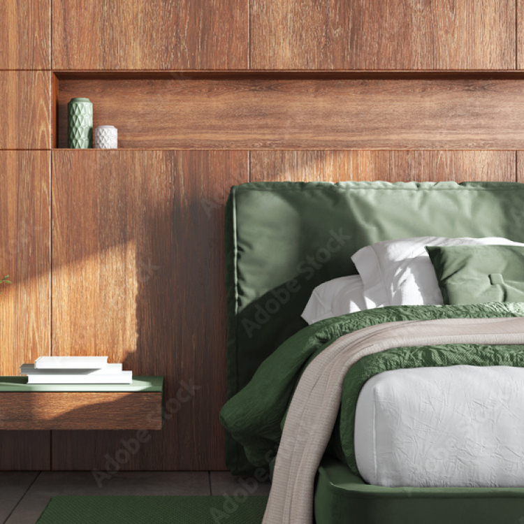 Camera da letto stile loft su misura
